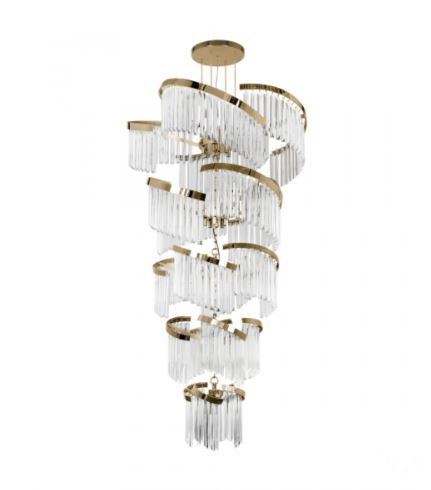 Итальянская люстра TWIST SUSPENSION от Castro Lighting