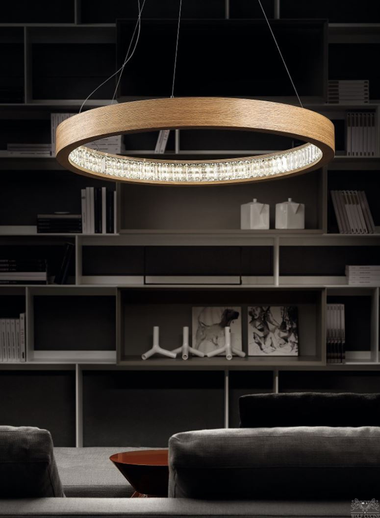 Итальянский светильник Libe Round Suspension от Masiero