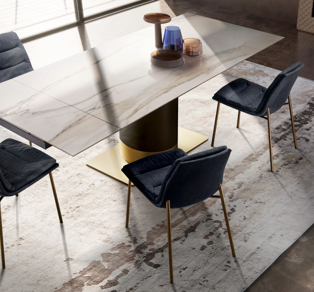 Итальянский стол Eforma - CILINDRO EXTENDABLE_ceramic top