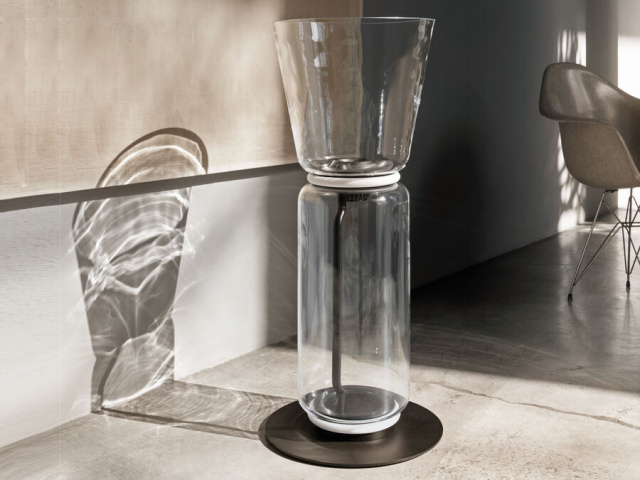Итальянский светильник от Flos - Noctambule Floor 1 High Cylinder Cone Small Base