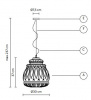 Итальянский светильник KARMAN - GINGER pendant SE116 3A /3F INT Итальянский светильник KARMAN - GINGER pendant SE116 3A /3F INT