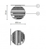 Итальянский светильник KARMAN - BRAILLE ceiling lamp PL144 1B INT