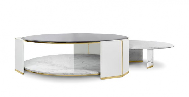 Итальянский журнальный столик ALGERONE SET CENTER TABLE от  LUXXU