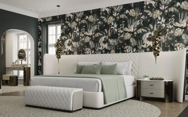 Итальянская кровать CHARLA XL BED от LUXXU