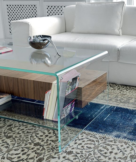 Итальянский журнальный столик Bridge with drawer and shelf от Sovet