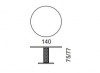 Итальянская стол DV HOME - ADLER ROUND