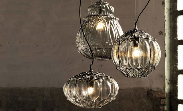 Итальянский светильник KARMAN - GINGER pendant SE116 2A /2F INT