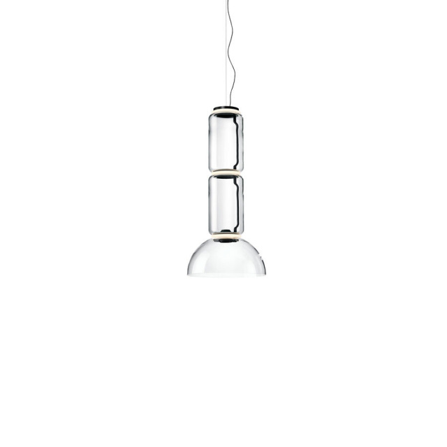 Итальянский светильник от Flos - Noctambule Suspension 2 Low Cylinder Bowl