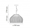 Итальянский светильник от Flos - Tatou Suspension 2