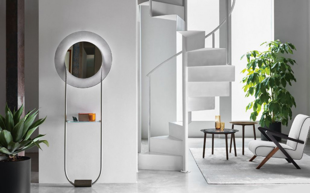Итальянское зеркало Fiam - Kathleen Free-standing round mirror