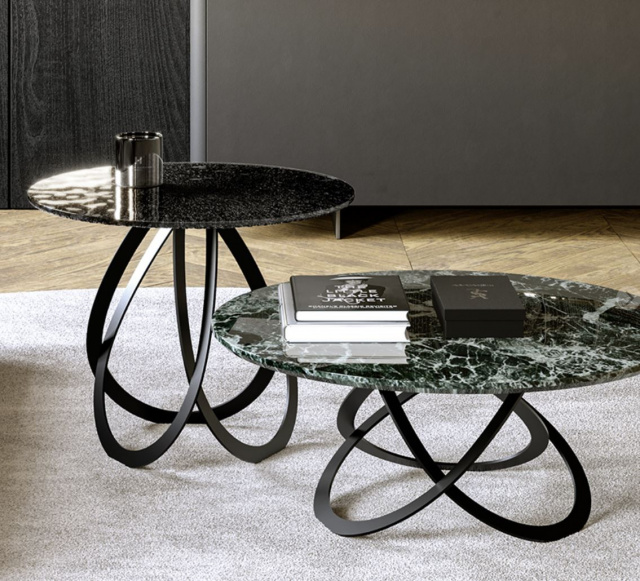 Итальянский журнальный стол Eforma - FEBE LOW_marble top