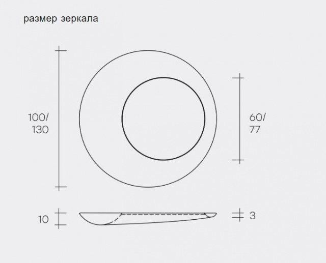 Итальянское зеркало Fiam - Rosy