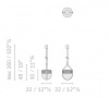 Итальянский светильник Xi Suspension Lamp XL