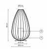 Итальянский светильник KARMAN - CELL floor lamp HP615 DM EXT
