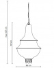 Итальянский светильник KARMAN - LADY D pendant SE304GB EXT OUTDOOR Итальянский светильник KARMAN - LADY D pendant SE304GB EXT OUTDOOR