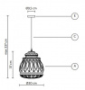 Итальянский светильник KARMAN - GINGER pendant SE116 3A/3F EXT
