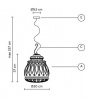Итальянский светильник KARMAN - GINGER pendant SE116 6A/6F EXT