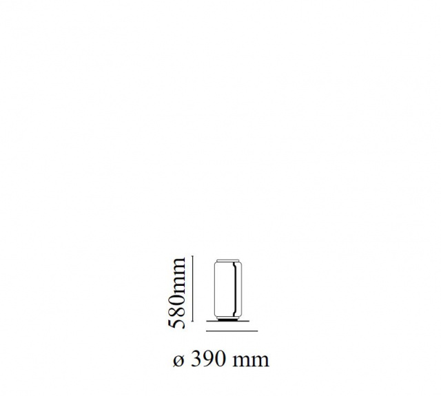 Итальянский светильник от Flos - Noctambule Floor 1 High Cylinder Small Base