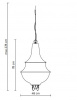 Итальянский светильник KARMAN - LADY D pendant SE304PB EXT OUTDOOR Итальянский светильник KARMAN - LADY D pendant SE304PB EXT OUTDOOR