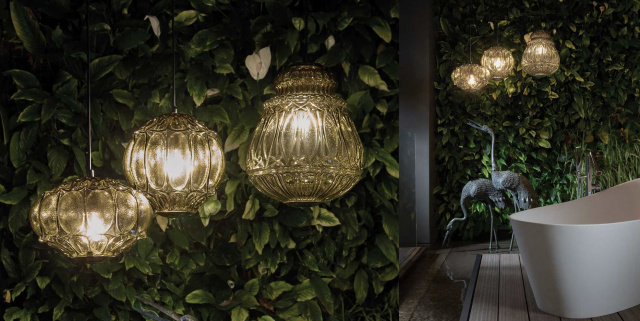 Итальянский светильник KARMAN - GINGER pendant SE116 2A /2F EXT