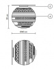 Итальянский светильник KARMAN - BRAILLE ceiling lamp PL144 2B INT