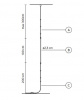 Итальянский светильник KARMAN - LEDA hanging floor lamp HP293 AN/AO INT INDOOR Итальянский светильник KARMAN - LEDA hanging floor lamp HP293 AN/AO INT INDOOR