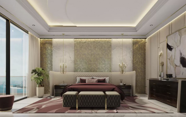 Итальянская кровать CHARLA XL BED от LUXXU