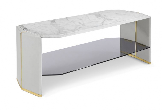 Итальянский журнальный столик ALGERONE LONG SIDE TABLE от  LUXXU