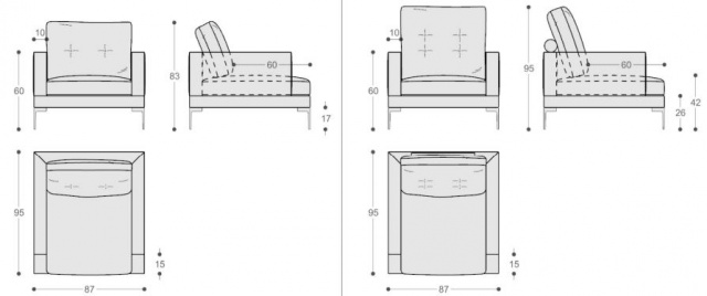 Итальянское кресло Saba Essentiel armchair