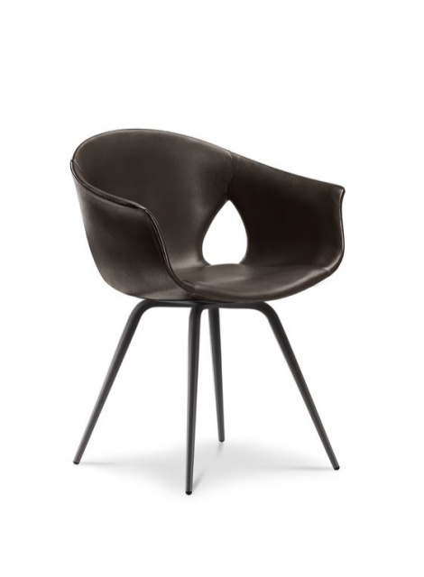 Итальянский стул Ginger Ale Small armchair with metal legs