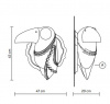 Итальянский светильник KARMAN - CUBANO wall lamp AP142 1B INT Итальянский светильник KARMAN - CUBANO wall lamp AP142 1B INT