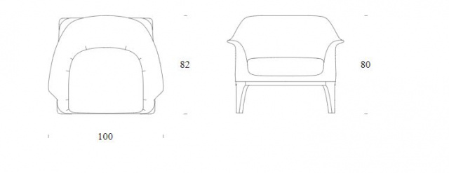 Итальянское кресло Tonin Casa Tiffany - armchairs