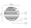 Итальянский светильник KARMAN - BRAILLE table lamp CT144 2B INT
