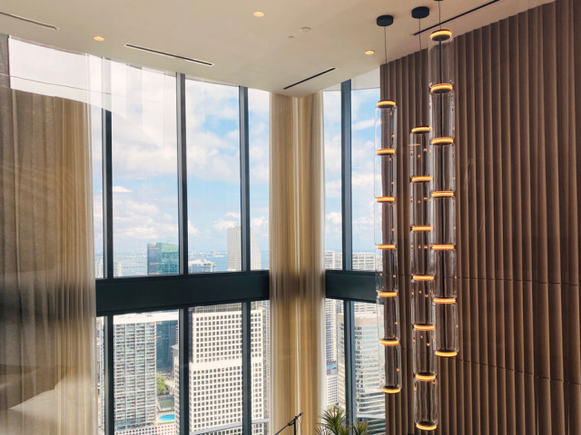 Итальянский светильник от Flos - Noctambule Suspension 5 High Cylinder