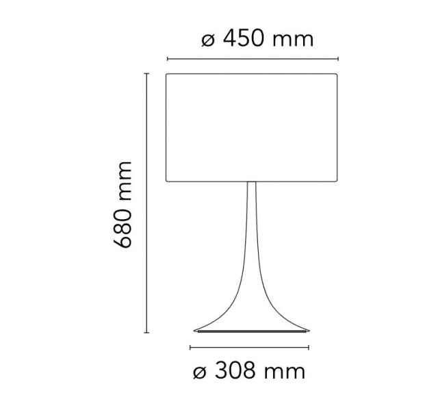 Итальянский светильник от Flos - Spun Light Table 2